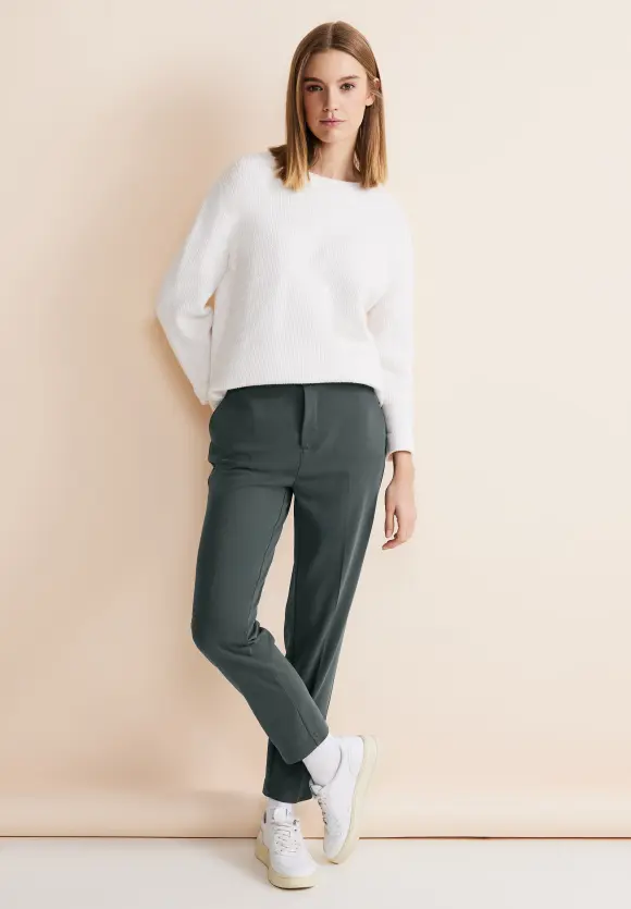 Casual Fit Chinohose - marshy green