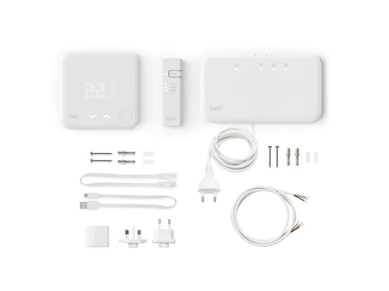 tado° Wireless Smart Thermostat - V3  - Starter Kit - termostat - trådløs - 868 MHz - hvidmatteret