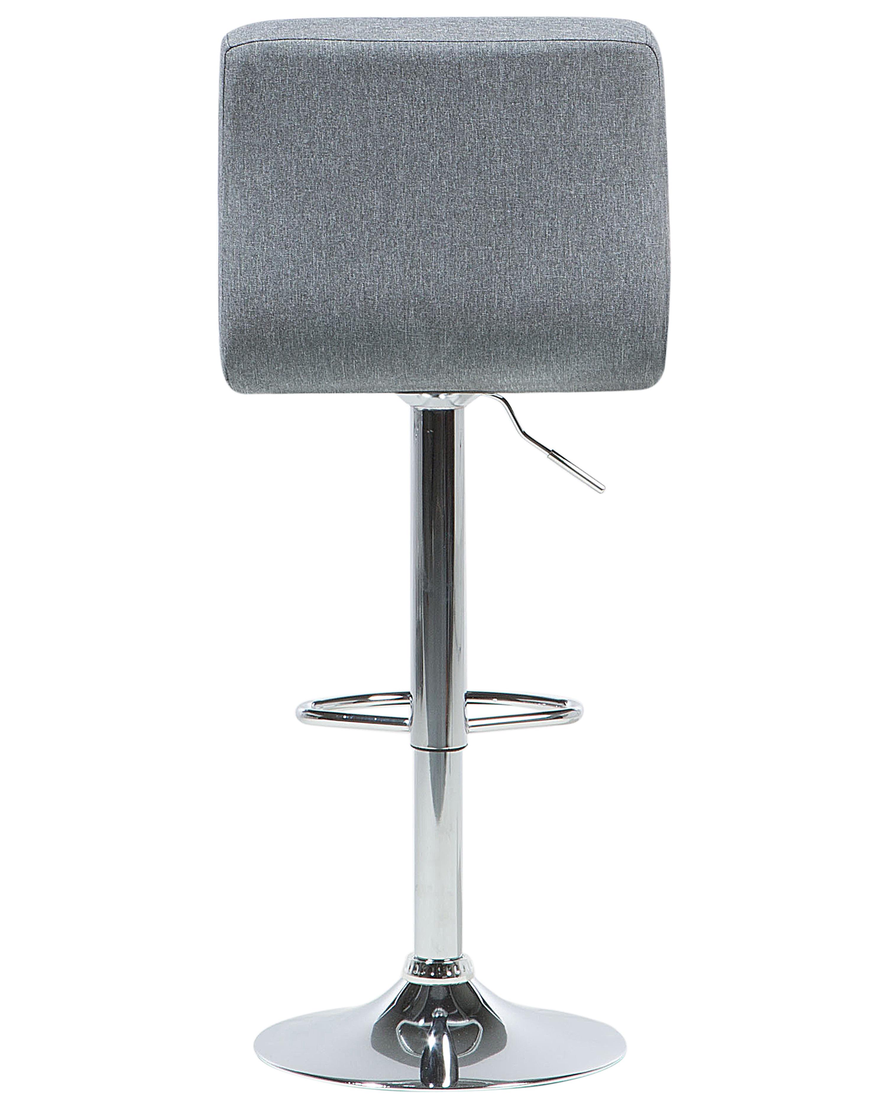 Set van 2 barstoelen MARION draaibaar Lichtgrijs