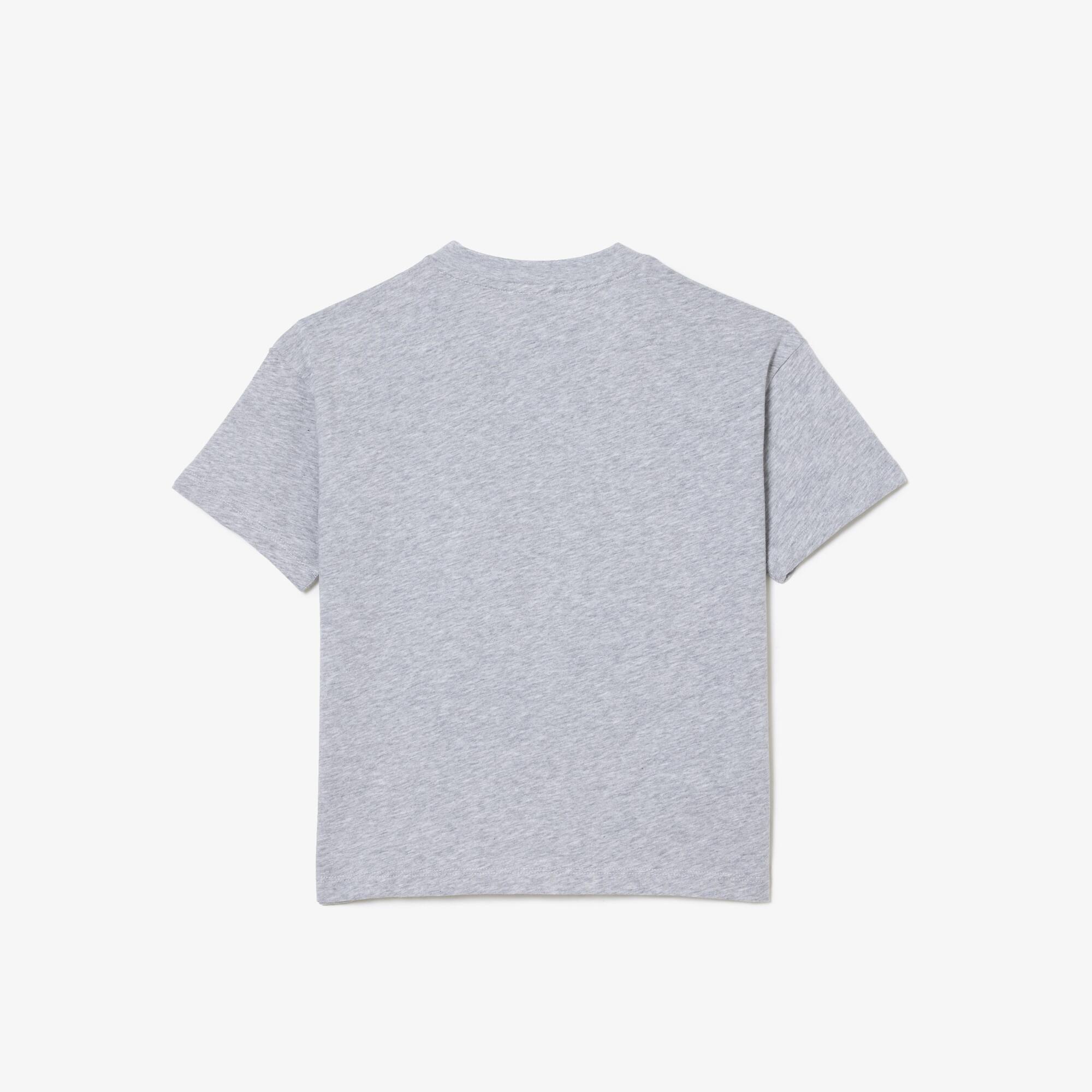 T-Shirt mit Maskottchen-Aufdruck T-Shirts & Hemden - Grau - Lacoste - Kinder