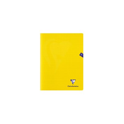 Clairefontaine Mimesys - Cahier polypro 24 x 32 cm - 96 pages - petits carreaux (5x5 mm) - disponible dans différentes couleurs