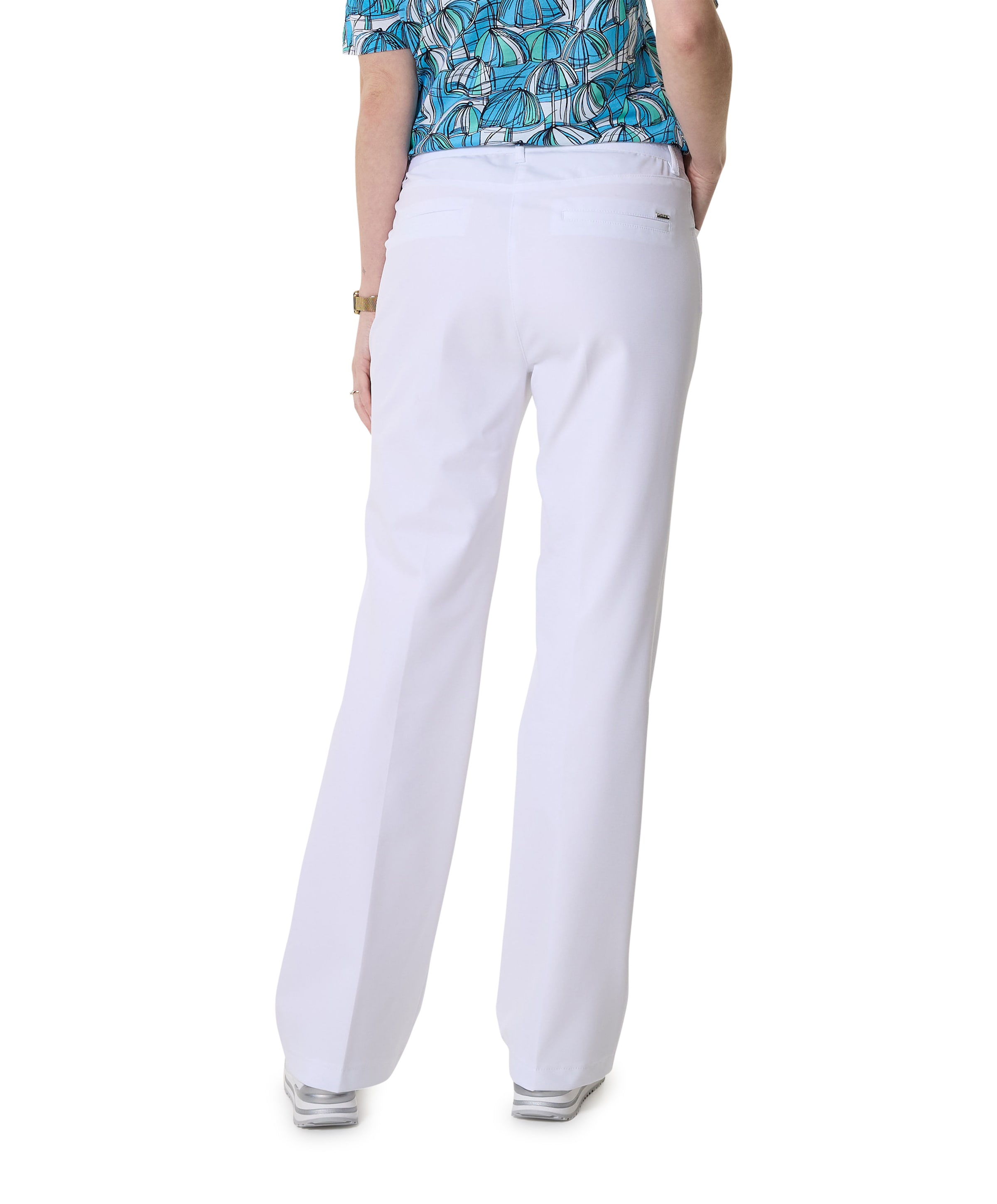 Gardeur Pull On Slim broek wit