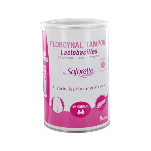 Tampon Compact Normal - Boîte De 9 Tampons Probiotiques Avec Applicateur