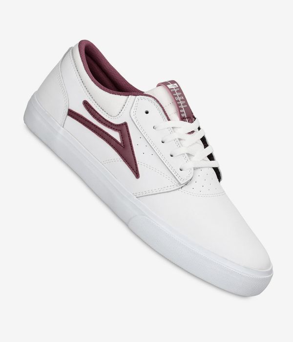 Lakai Griffin Schuh (white burgundy)