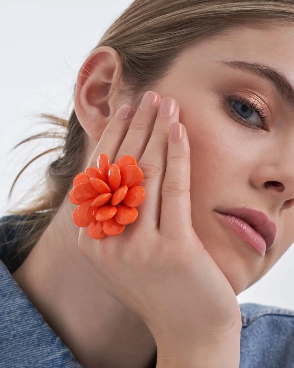 Ring - Orange Flower