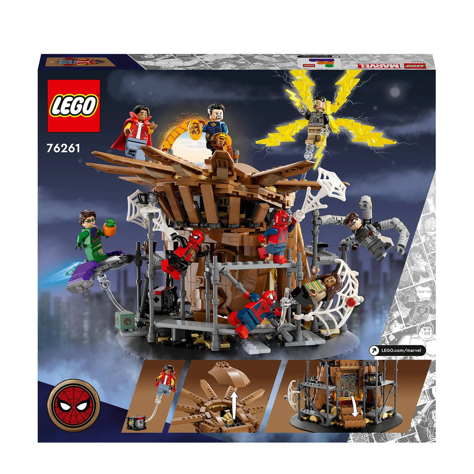 LEGO Eindstrijd No Way Home 3D Model Set with 3 Peter Parkers 76261