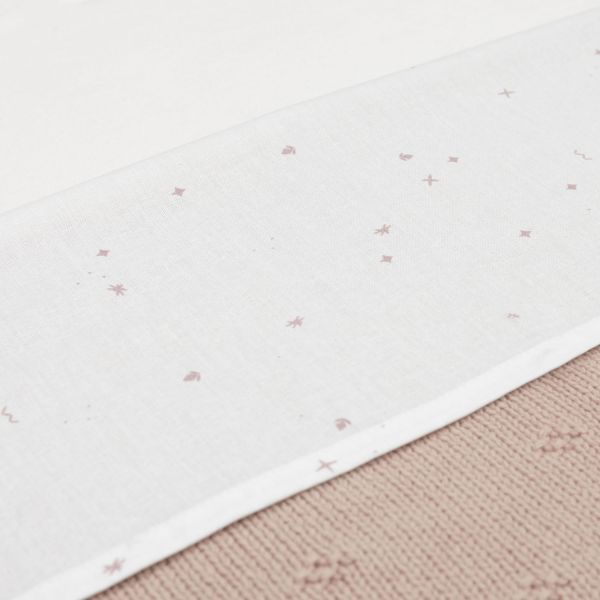 Jollein Twinkling Ledikantlaken - 120 x 150 cm - Wild Rose