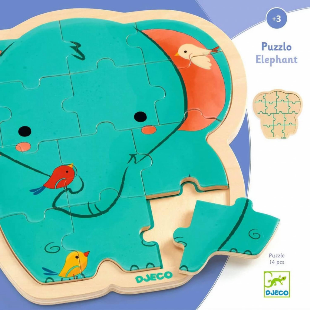 Puzzlo Elephant - 14 pièces