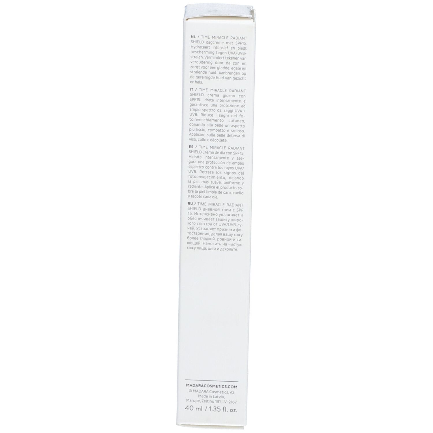 Madara TIME MIRACLE Radiant Shield Tagescreme SPF15 40 ml