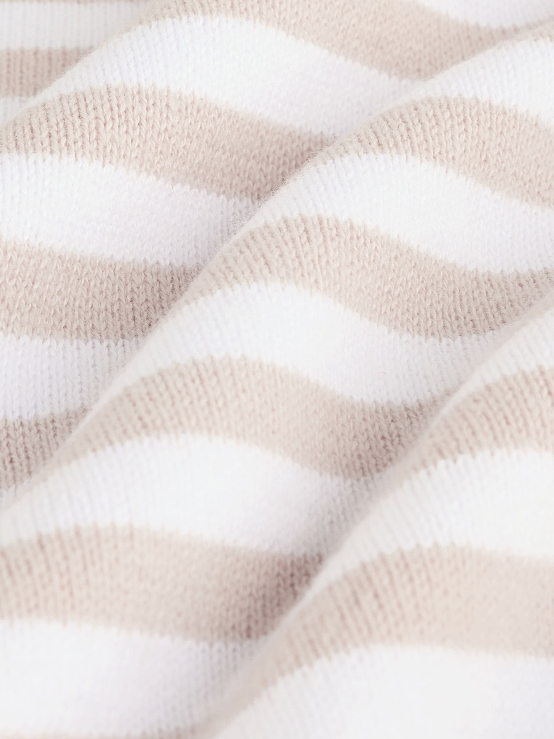 Naturel met strepen - Gebreide top- en leggingset (0 mnd - 2 jr)