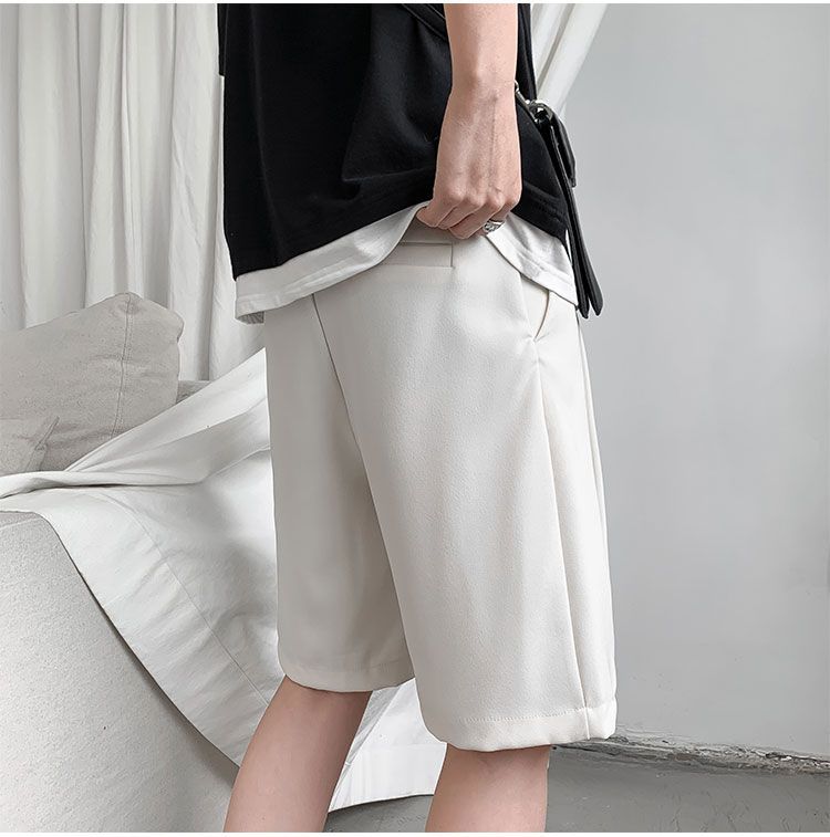 Whyessa - Effen shorts met rechte pijpen