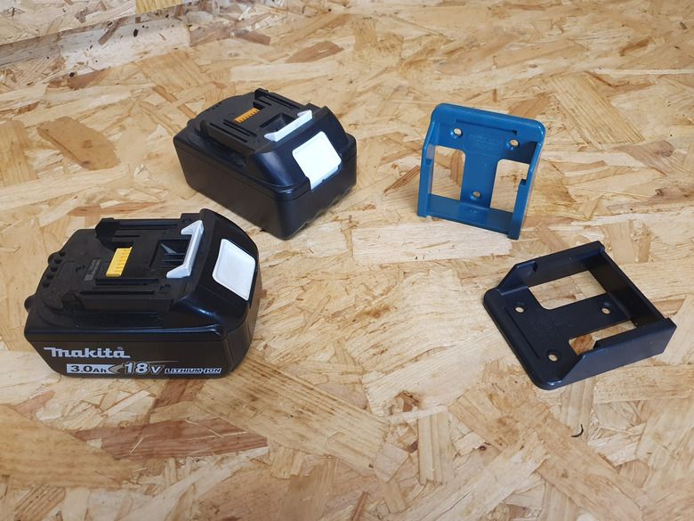 StealthMounts BM-MK18-BLU-6 Accuhouder voor Makita 18V LXT - Blauw- 6-pack