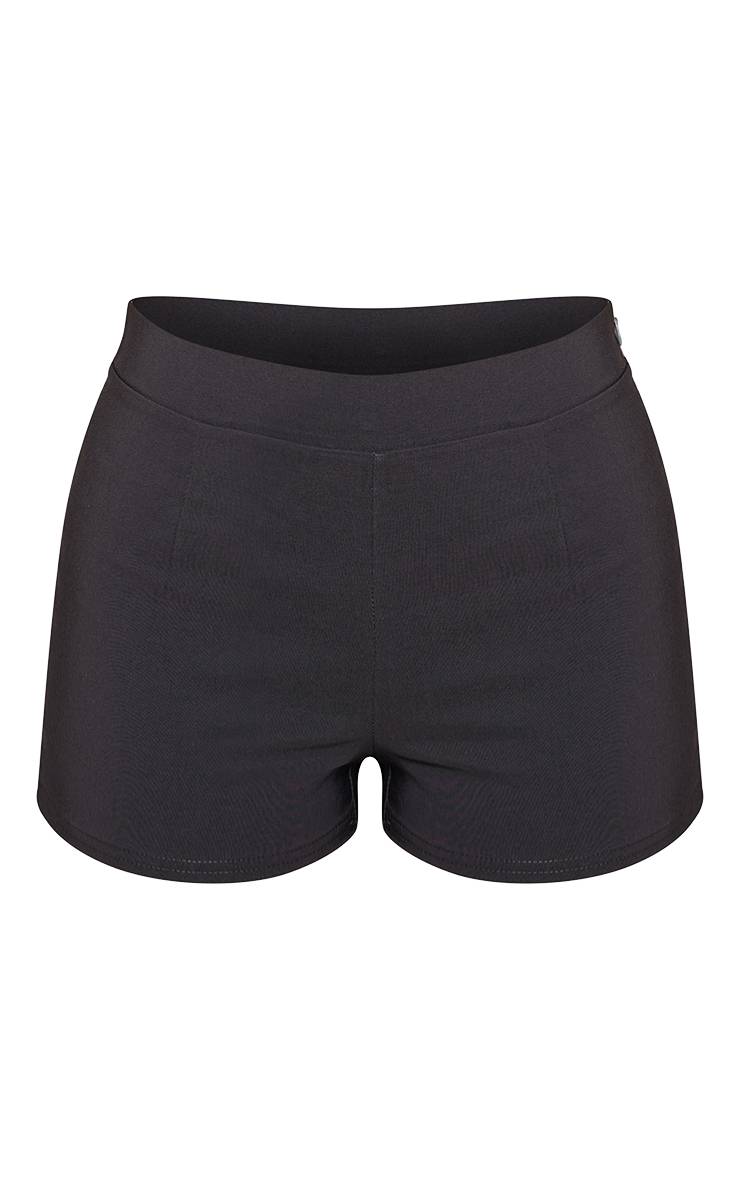 Gris Ensemble Coordonné Short Taille Haute En Tissu Stretch