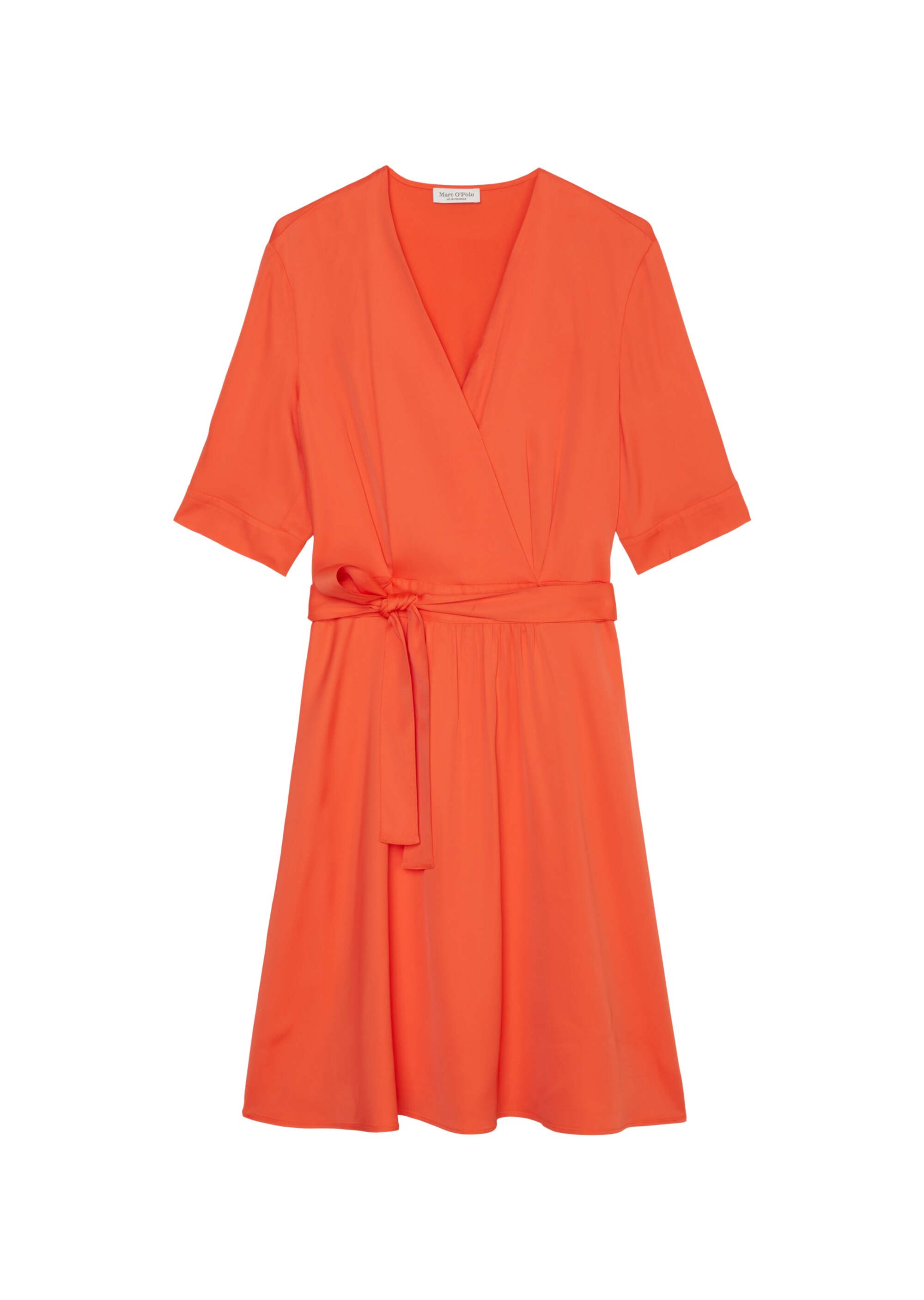 Wickelkleid relaxedaus Viskose-Satin