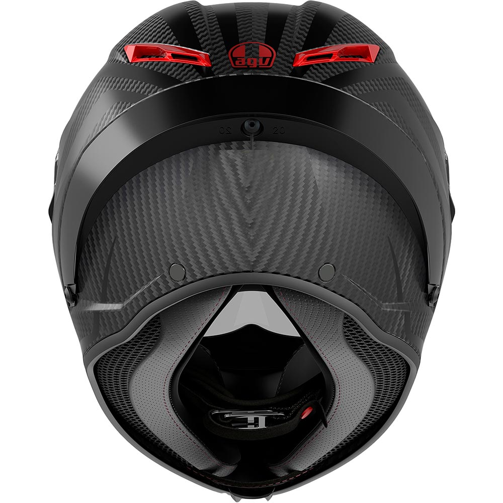 AGV - Casque Pista GP RR Intrepido Carbone / Noir / Rouge / Mat