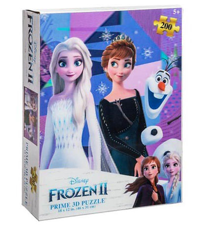 Prime 3D Puzzle Puslespil - 3D - 200 Brikker - Frozen