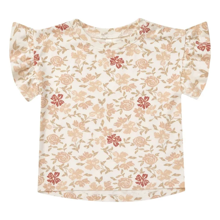 Rylee + Cru T-Shirt Fleuri | Ecru