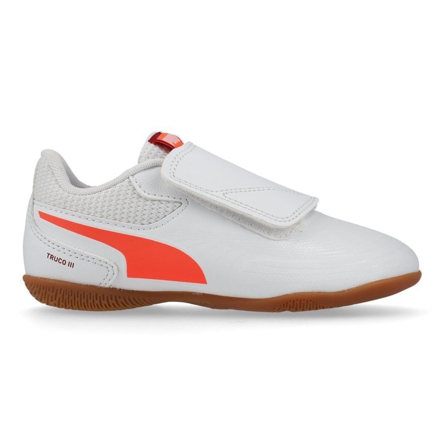 PUMA Truco III Velcro IT - Blanc/Glowing Red/Noir Enfant