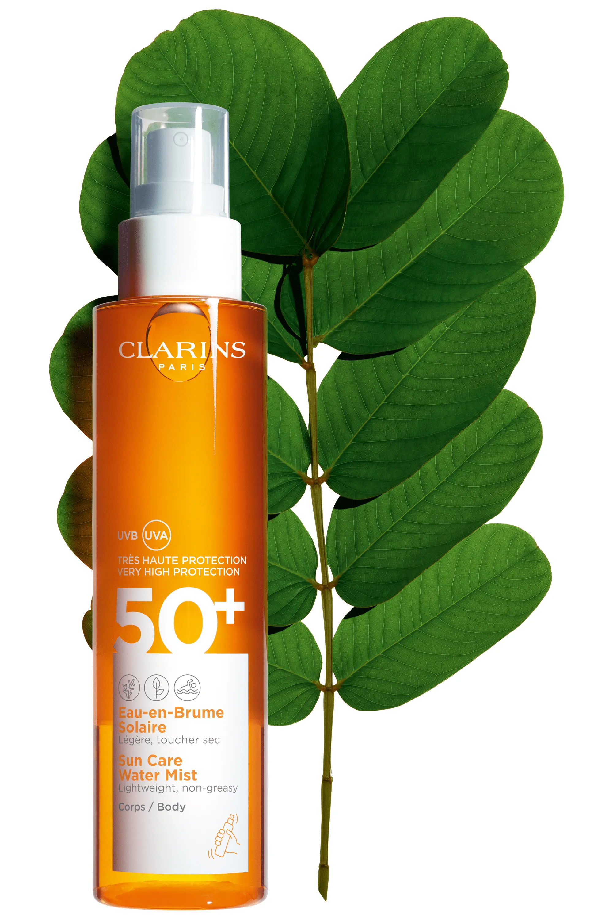 Clarins Eau-en-brume solaire corps SPF50+-150 ml
