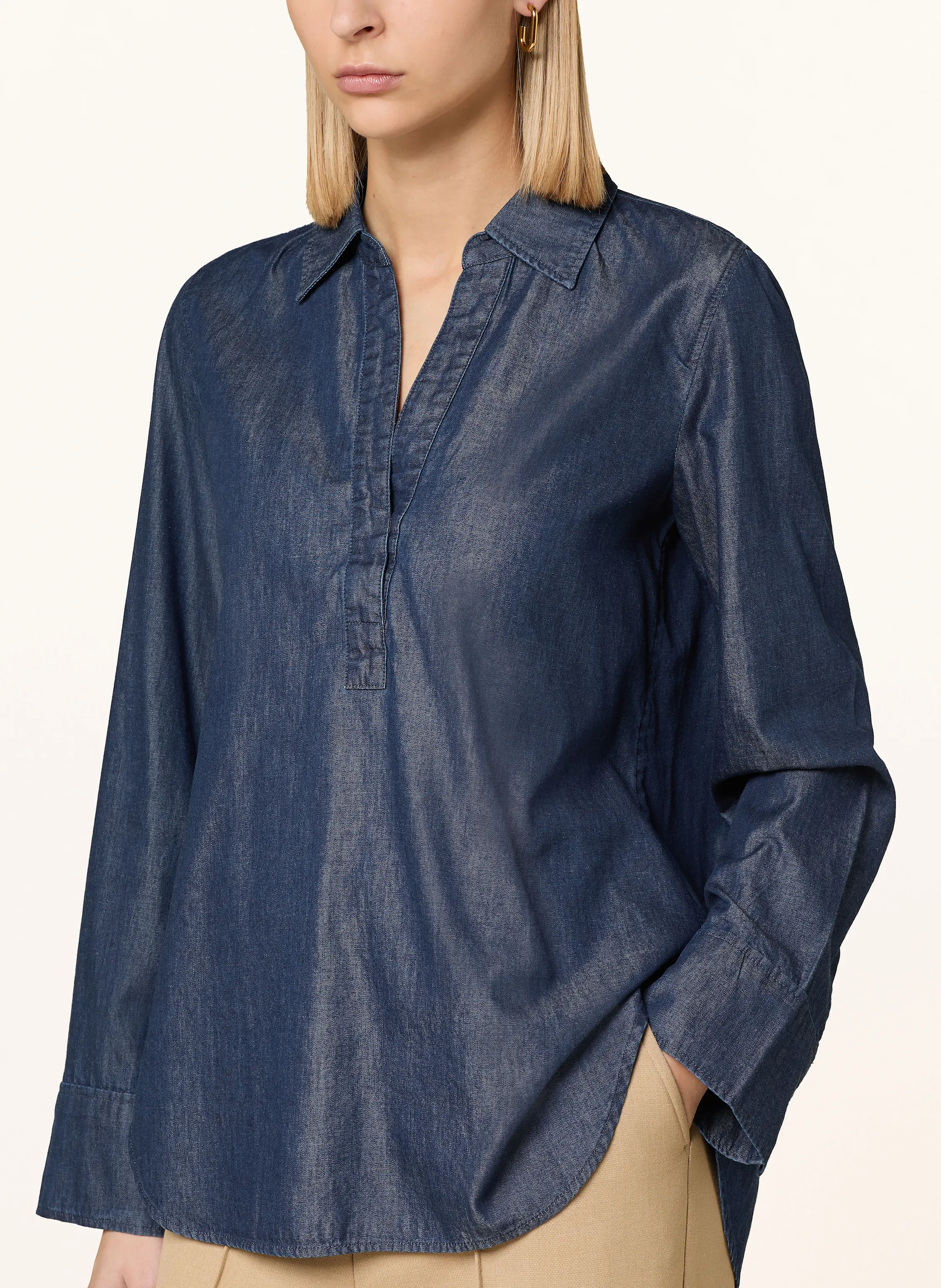 Marc O'Polo Blusenshirt in Jeansoptik