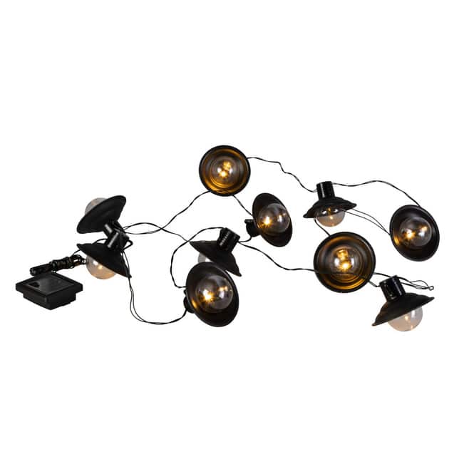 10er Solar LED Lichterkette - Lampenform - aus Kunststoff - ca. 470 x 7 cm