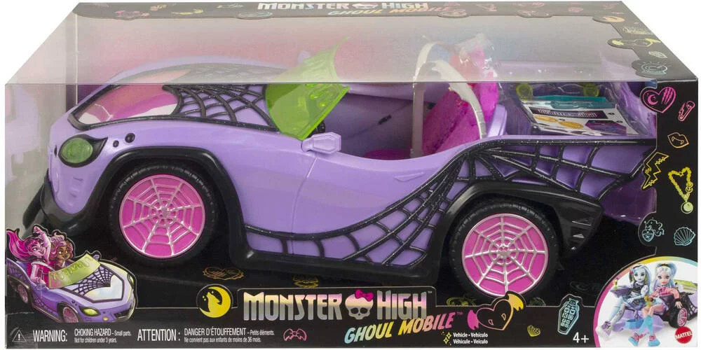 MONSTER HIGH - CABRIOLET DES GOULES - VOITURE AVEC ANIMAL