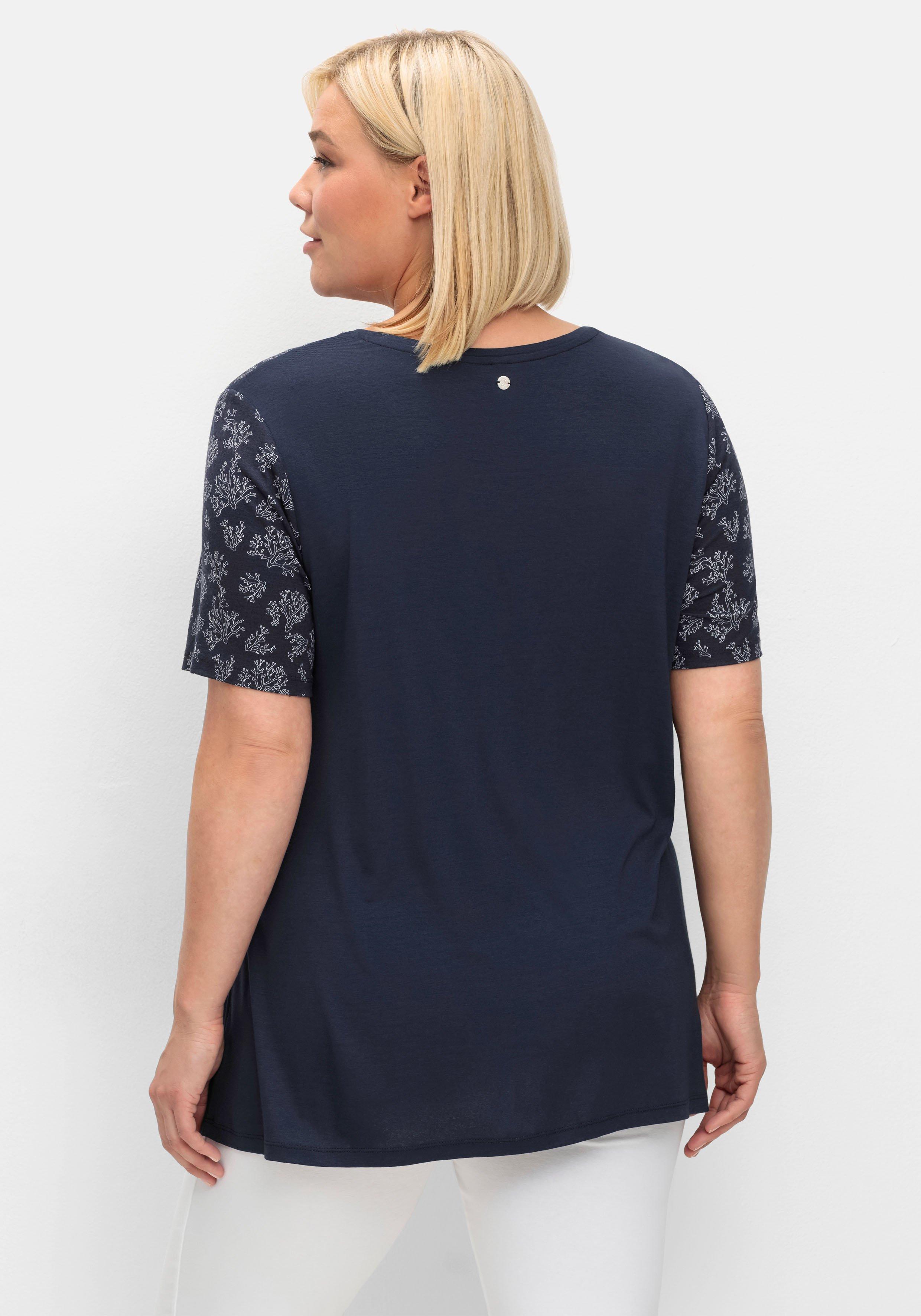 Stillshirt in Lagenoptik, aus Viskosejersey