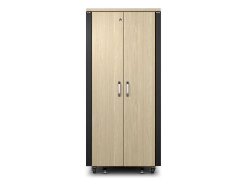 APC Netzwerkschrank NetShelter CX AR4032IA Soundproof 32HE APC NetShelter Soundproof Serverschrank, 32HE, 230V, 1666H x 750W x 1134D mm, Ahorn