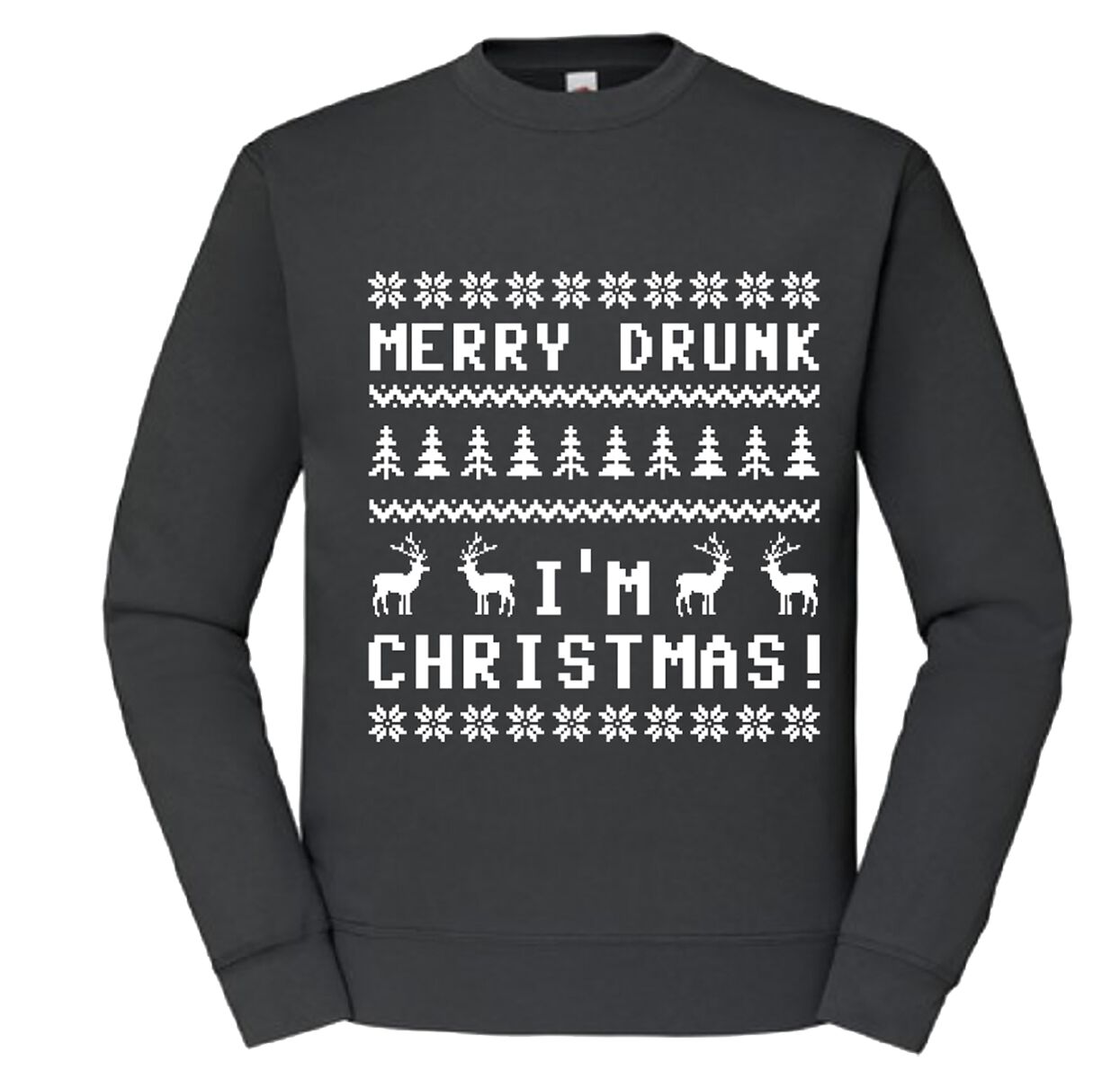 Merry drunk Christmas | Slogans Sweat-shirt