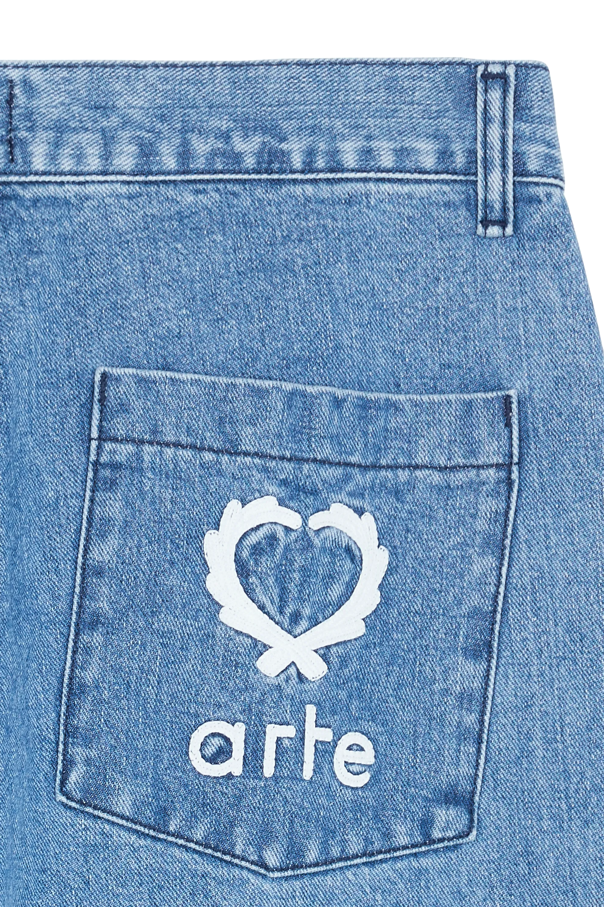 ARTE ANTWERP Jean Poage Back Heart  Bleu