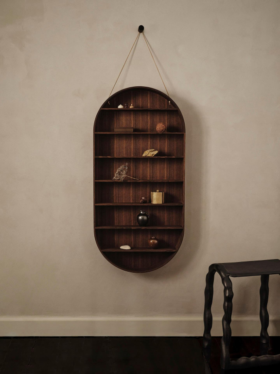 Ferm Living Oval Dorm wandplank geolied eiken