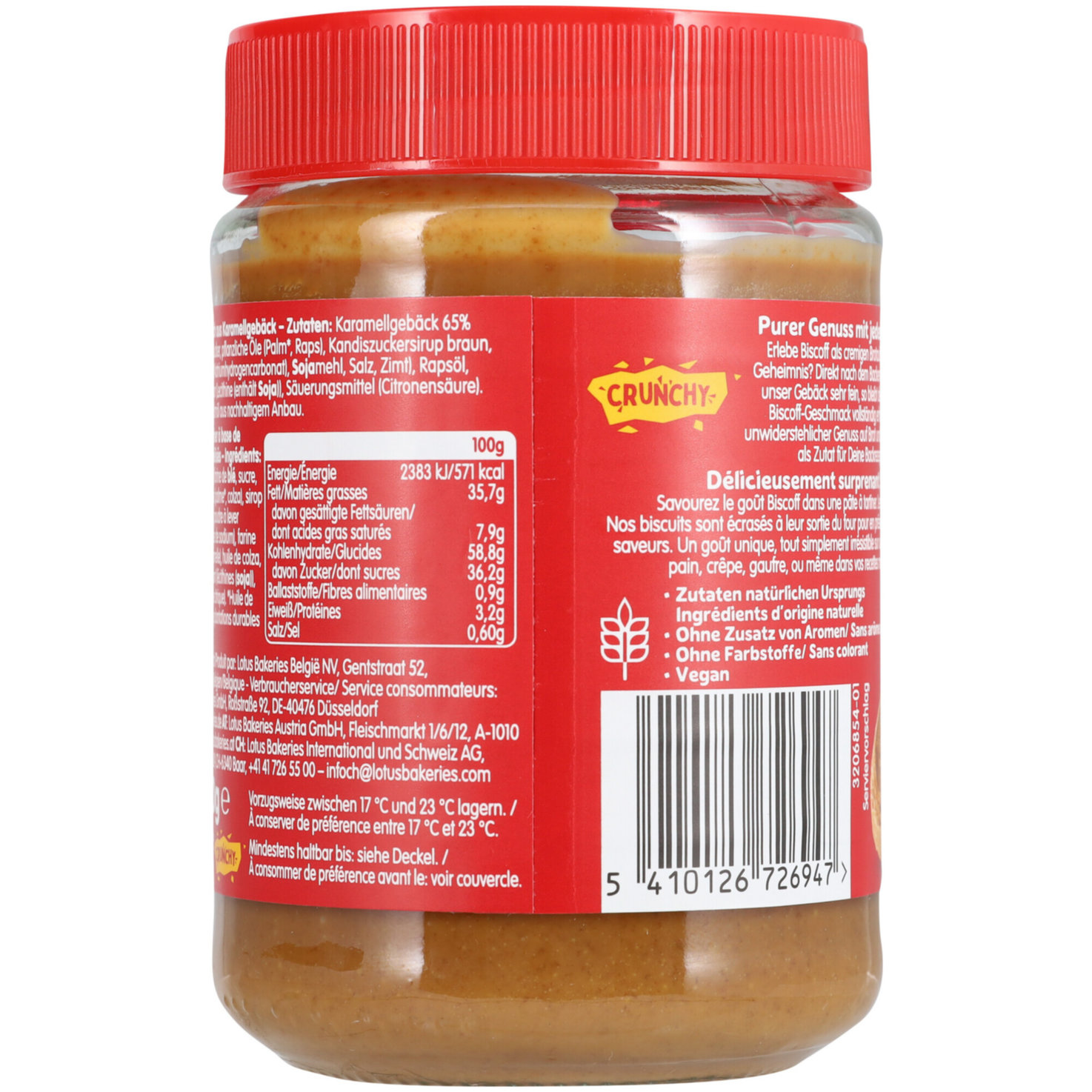 Lotus Biscoff Brotaufstrich Crunchy