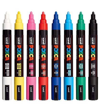 Posca Filzstifte - PC-5M - 8 st. - Mehrfarbig