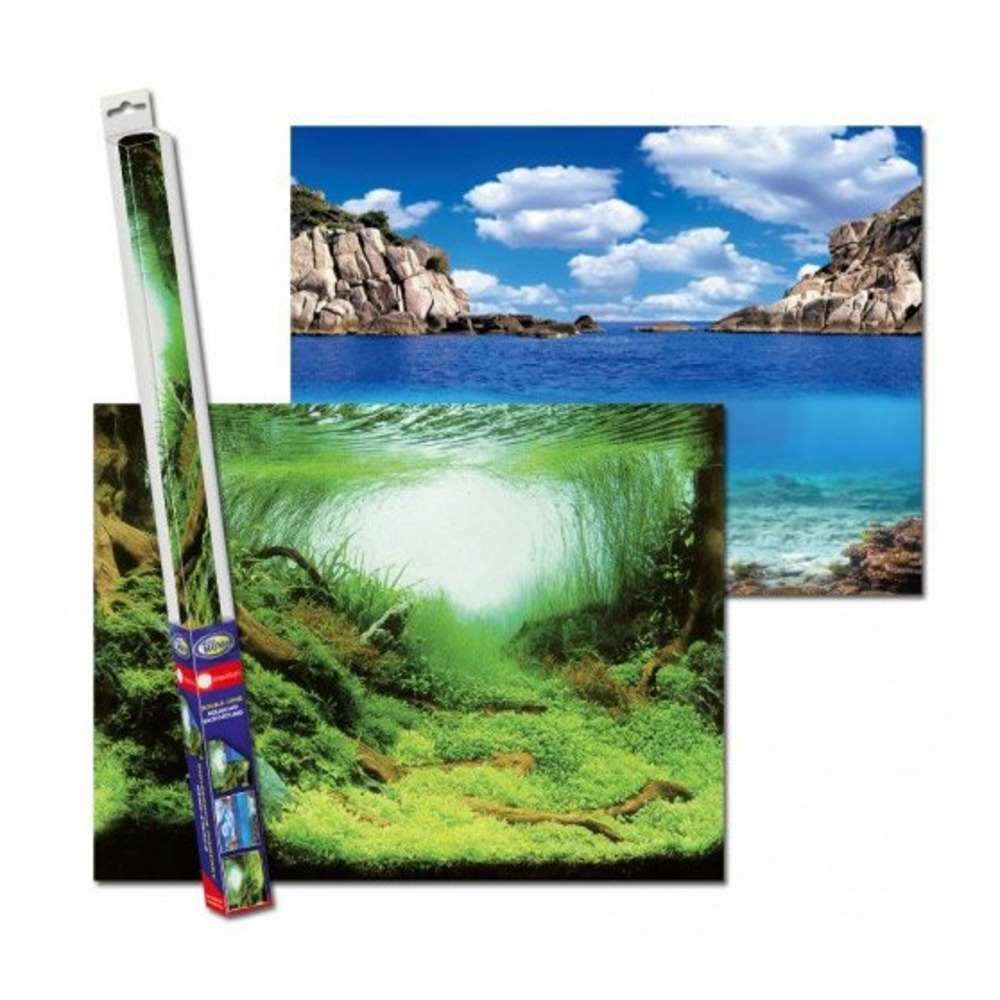 Poster de fond plante/océan 150x60 cm