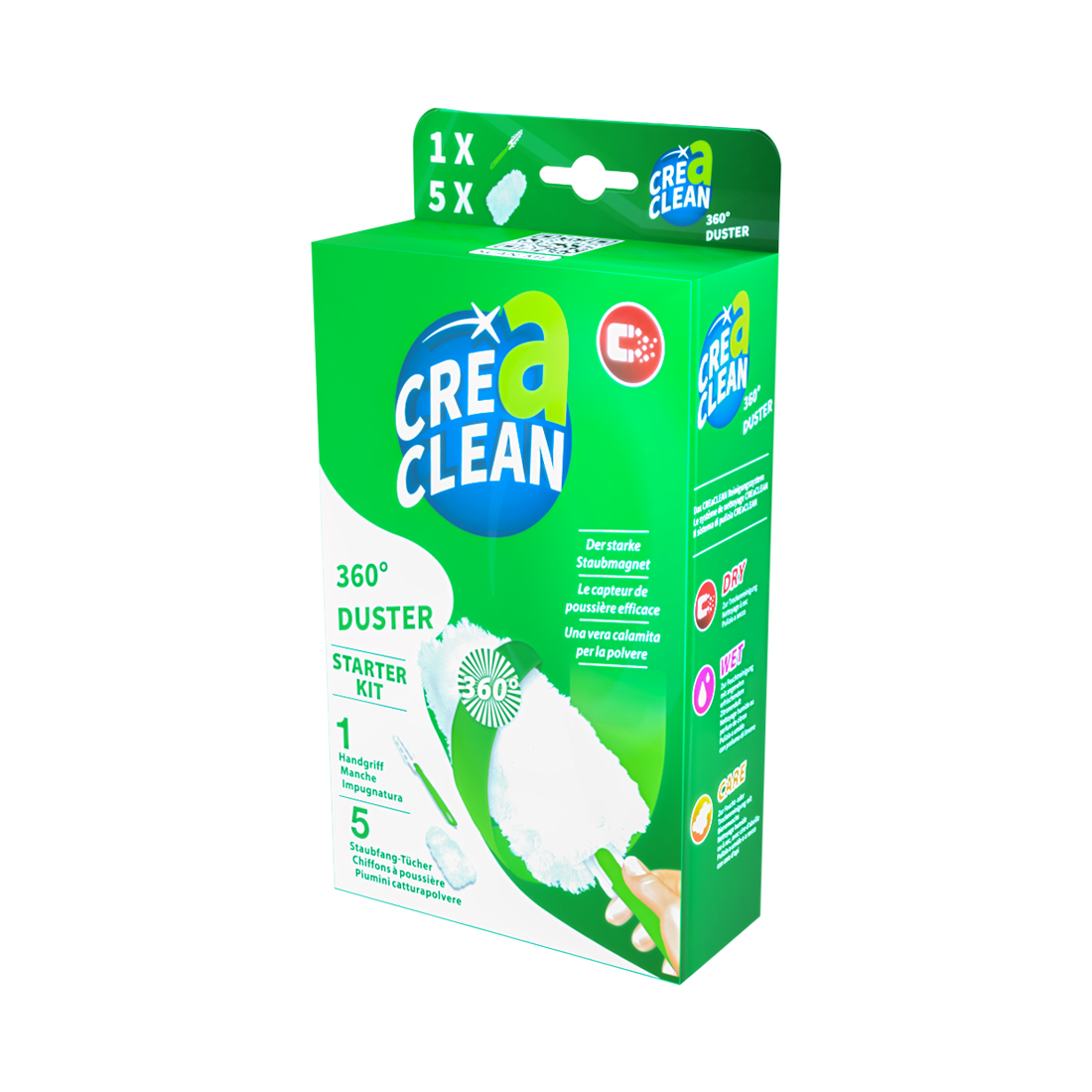CREaCLEAN Staubmagnet Starter Kit 360°