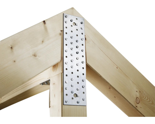 Geperforeerde plaat 200 x 60 mm, sendzimir verzinkt, 1 stuk