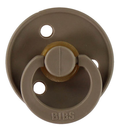 BIBS Colour Schnuller - Gr. 2 - 2er-Pack - Rund - Mocha/Dark Oak