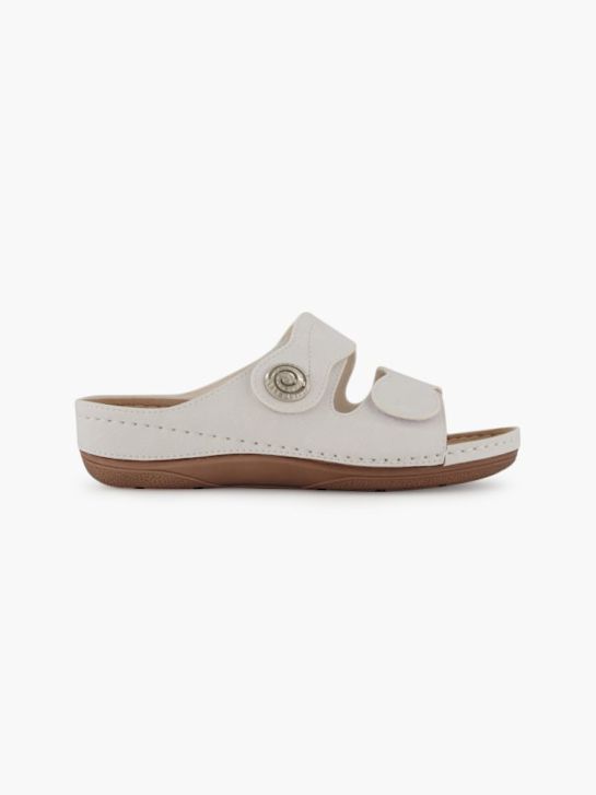 Easy Street Tieffussbett-Pantolette Weiss