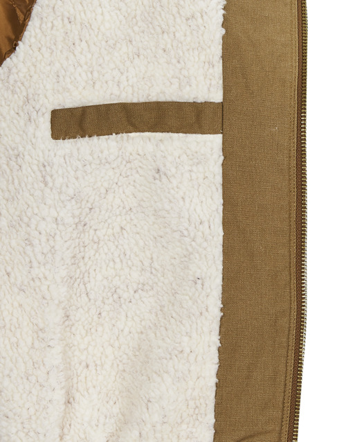 Superdry - VINTAGE WORKWEAR HOODED BOMBER - Camel