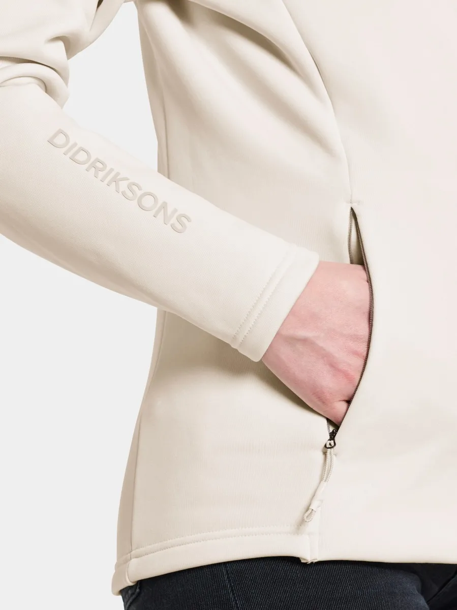 Didriksons Women's Anneli Full Zip 2 Shell White