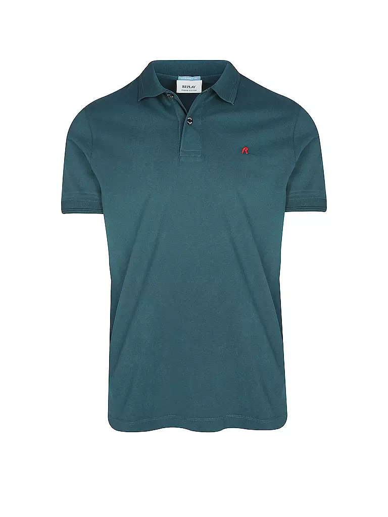 REPLAY Poloshirt dunkelgrün