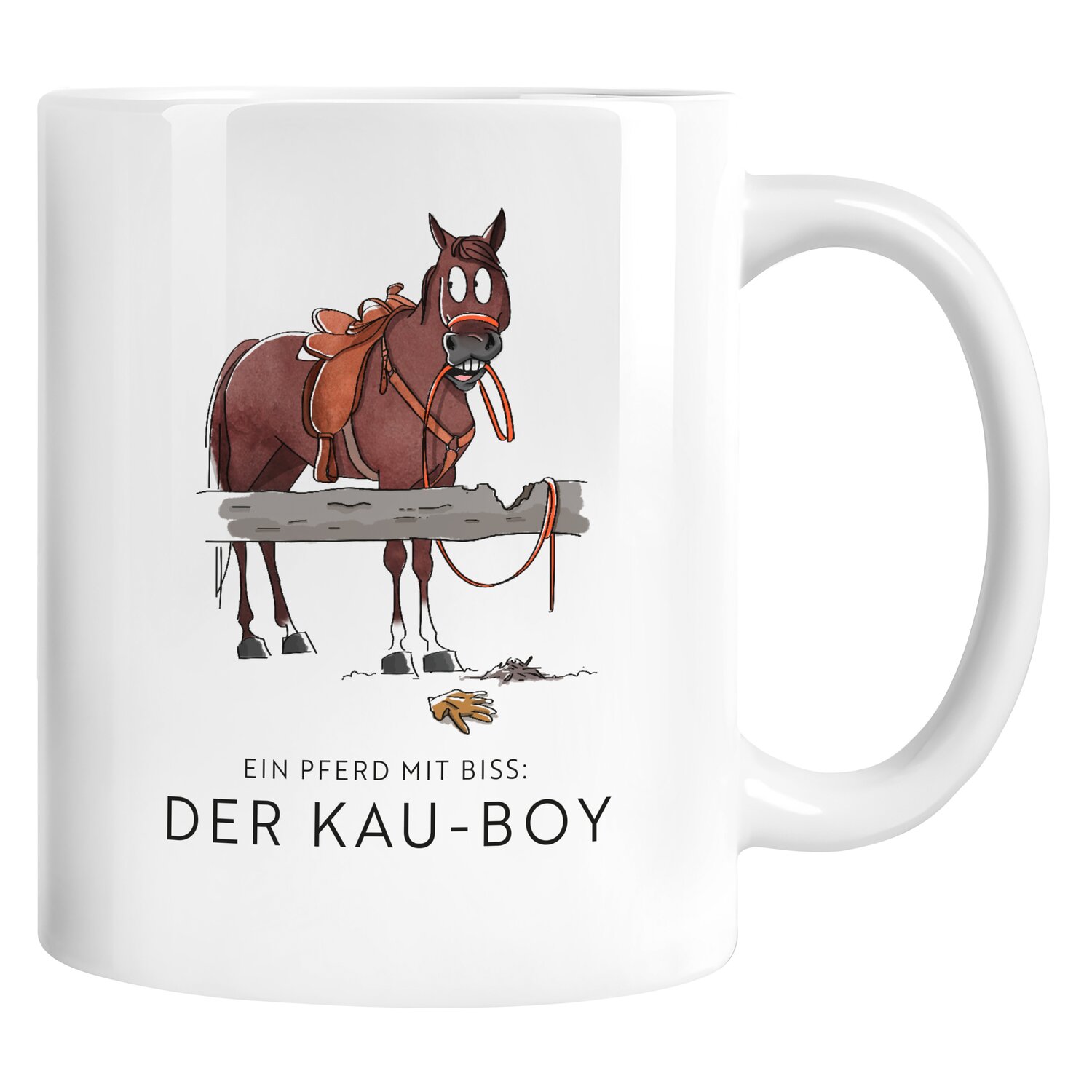 mrs. RIDE Keramiktasse  - white - Kau-boy