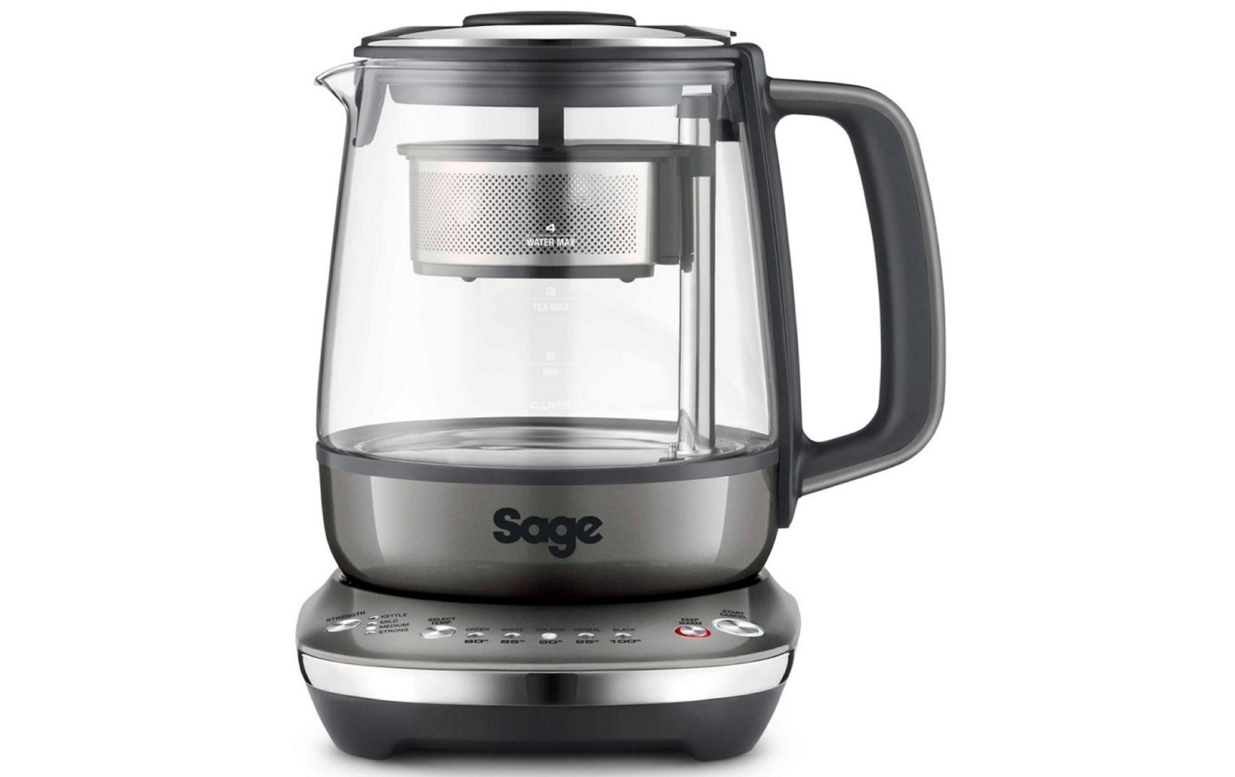 Sage Wasserkocher »Tea Maker Compact« 1 l Tee-Ziehzeit einstellbar, Tee-Funktion, Sichtfenster, Temperaturregler