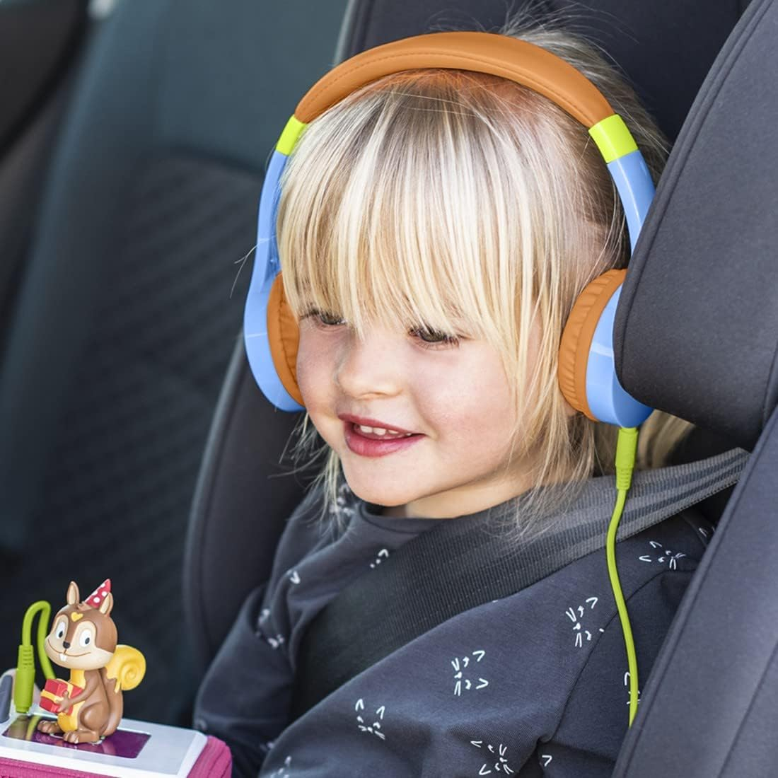 Kids Guard Kinder On-Ear Kopfhörer 85dB Begrenzte Lautstärke 3.5mm Klinken Anschluss (00184106) - Blau / Orange