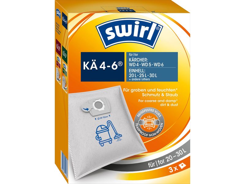 Swirl Staubfilterbeutel KA 4.0-6.0 3 Stück Staubfilterbeutel