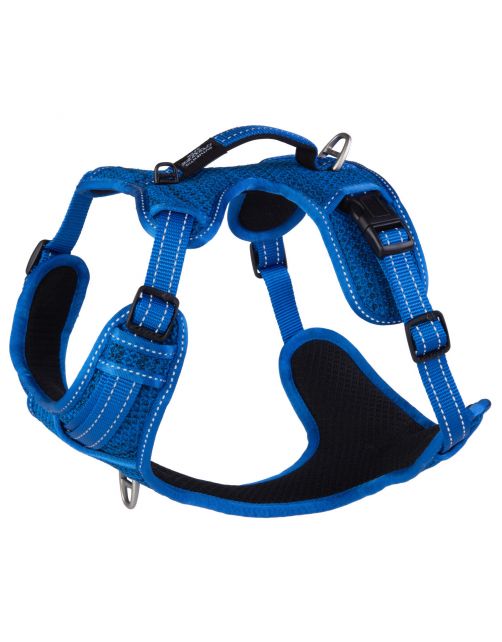 Rogz Explore Tuig Gevoerd Blauw - Hondenharnas