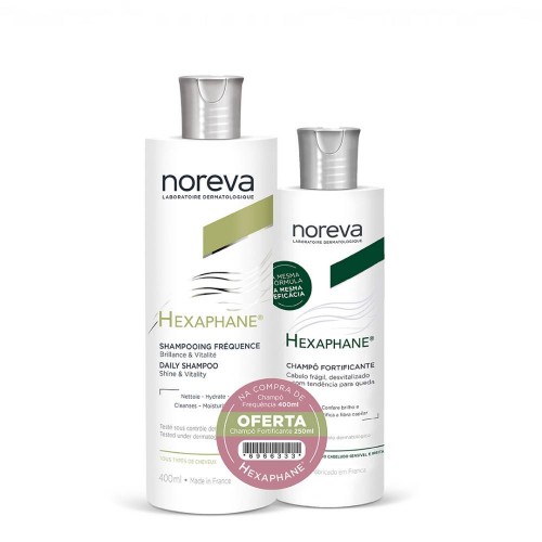 Noreva Hexaphane Shampoo Frequência 400ml   OFERTA Shampoo Fortificante 250ml