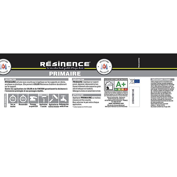 Primaire accrochage Résinence acrylique 300 ml