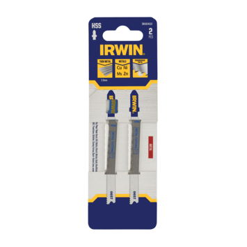 Irwin Pro decoupeerzaagblad fijn T-aansluiting voor metaal - 2 stuks - tot 3 mm