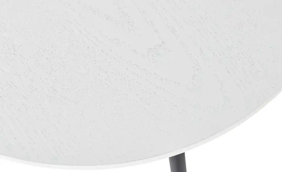 Beistelltisch Berlin 40 cm Weiß, Schwarz